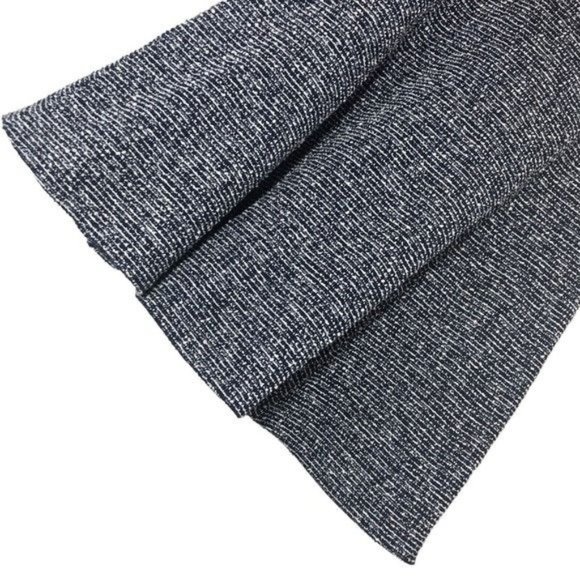 Theory Tillora Tweed Skater Dress Sleeveless A-Line Mini Navy White Women’s Sz 2 - Picture 9 of 12